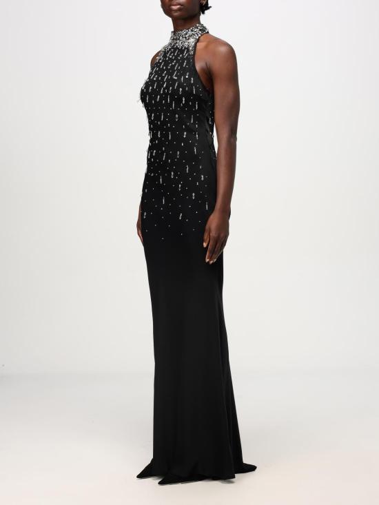 24FW 아멘쿠튀르 롱 원피스 AMW24515 L74 Black - AMEN COUTURE