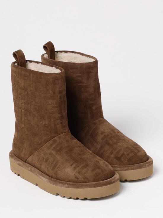 25FW 펜디 아프레 시크 FF 스웨이드 로우 부츠  8T8606ASA1 F0C23 Brown - FENDI