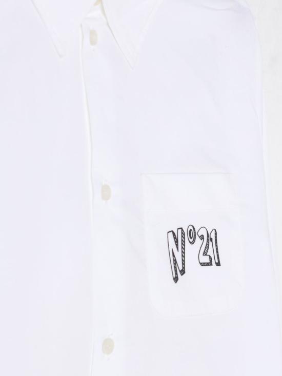 25SS [키즈] 누메로벤투노 셔츠 N2102UN0015 0N100 White - N°21