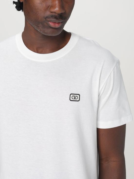 25FW 발렌티노 가라바니 반팔 티셔츠 6V3MG10VAQ8 A03 Ivory - VALENTINO GARAVANI