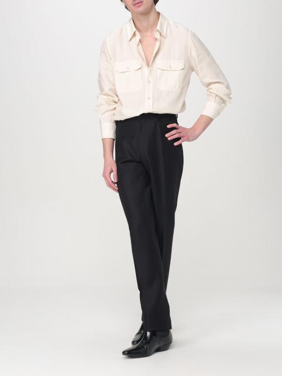 25FW 톰포드 긴팔 셔츠 HME001FMG002S24 IG082 Grey - TOMFORD