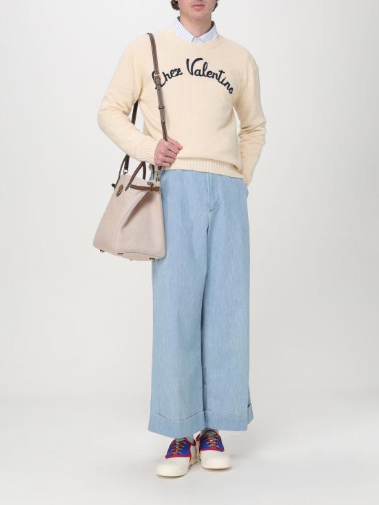 25FW 발렌티노 가라바니 스웨터 6V3KC33LAR8 581 White - VALENTINO GARAVANI