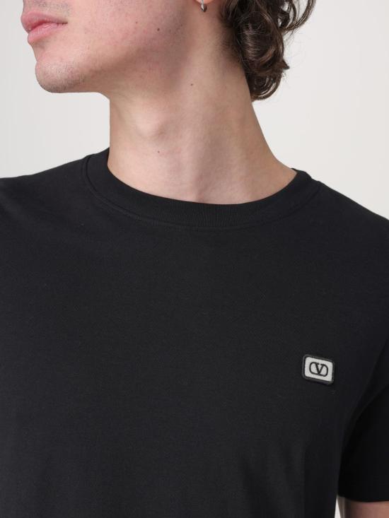 25FW 발렌티노 가라바니 반팔 티셔츠 6V3MG10VAQ8 0NO Black - VALENTINO GARAVANI