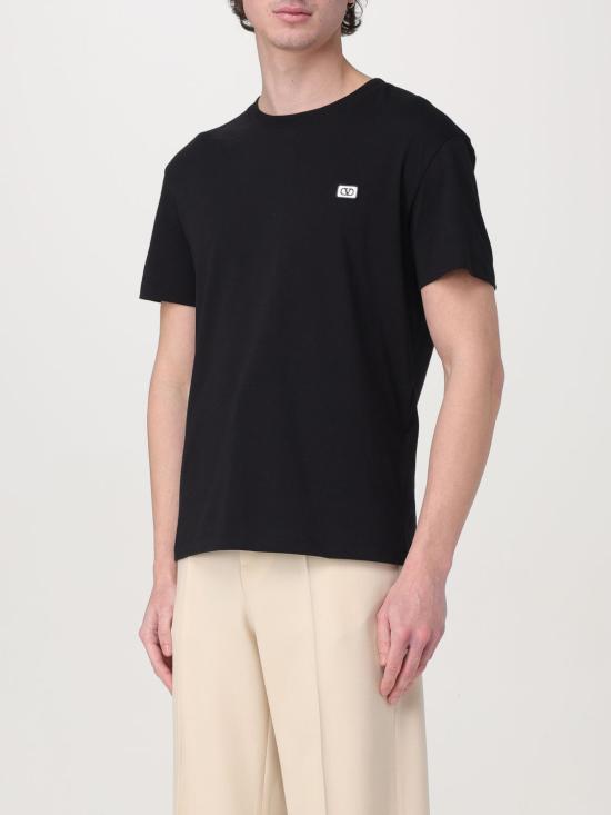 25FW 발렌티노 가라바니 반팔 티셔츠 6V3MG10VAQ8 0NO Black - VALENTINO GARAVANI