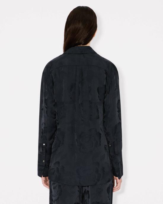 25SS 겐조 셔츠 FF52CH2549JR 99 Black - KENZO