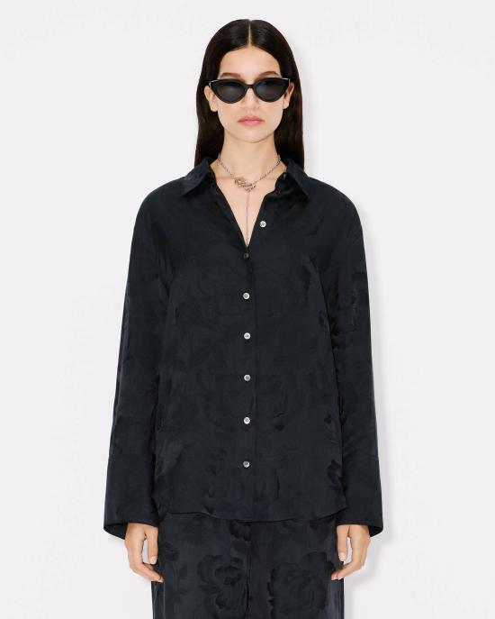 25SS 겐조 셔츠 FF52CH2549JR 99 Black - KENZO