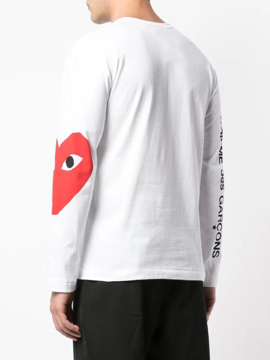  꼼데가르송 긴팔 티셔츠 P1T258 white - COMME DES GARCONS