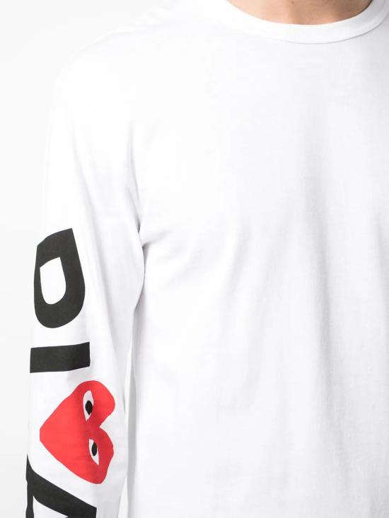  꼼데가르송 긴팔 티셔츠 P1T258 white - COMME DES GARCONS