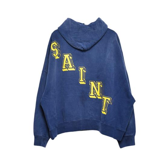  세인트 미카엘 후드 티셔츠 SM YS1 0000 044 NAVY DOM - SAINT MXXXXXX