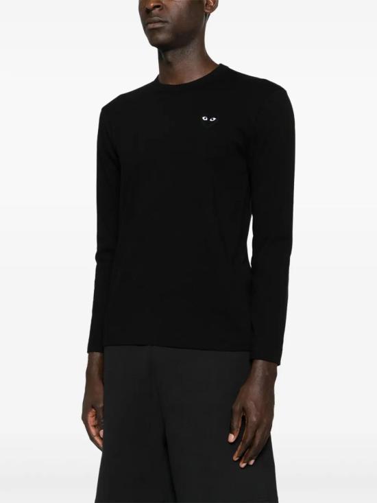  꼼데가르송 긴팔 티셔츠 AXT120051 black - COMME DES GARCONS