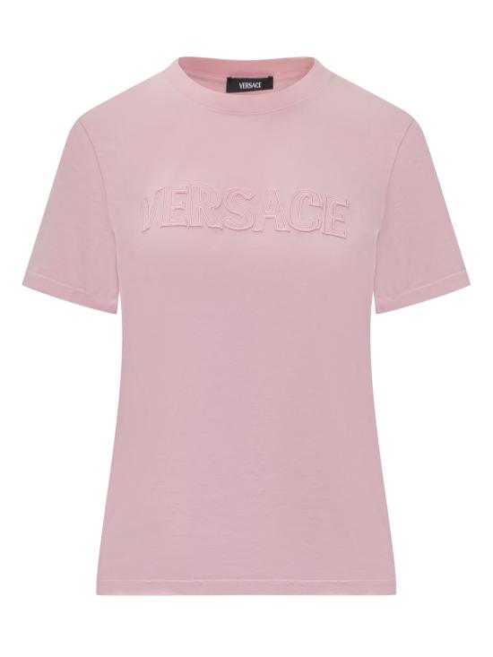 25SS 베르사체 반팔 티셔츠 10189811A13616 1PS10 PASTEL PINK