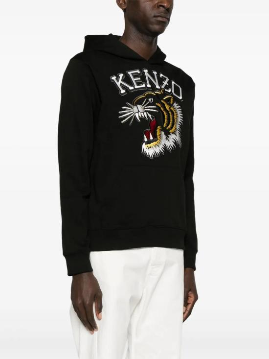  겐조 후드 티셔츠 FE55SW1864MF black - KENZO