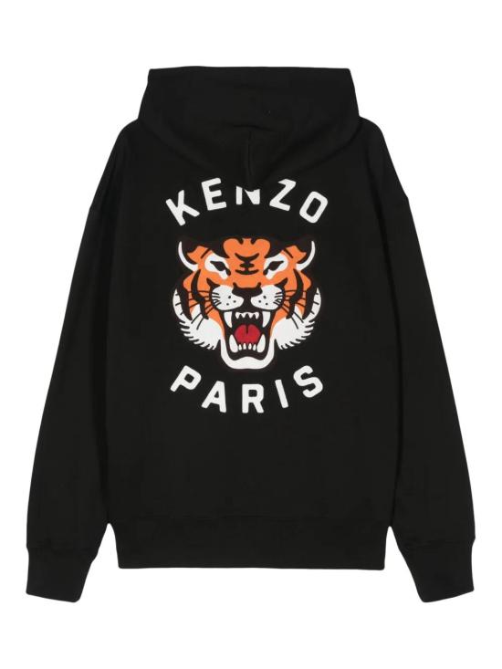  겐조 후드 티셔츠 FE58SW0114MF black - KENZO