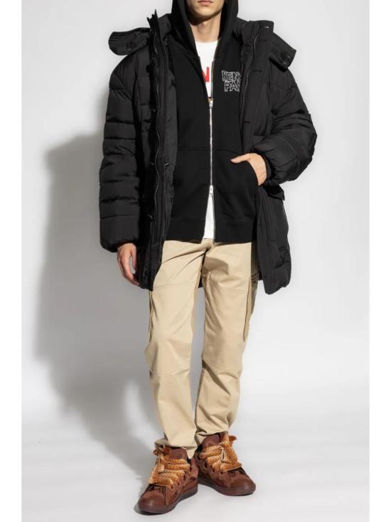  겐조 후드 티셔츠 FE65SW2294MG black - KENZO