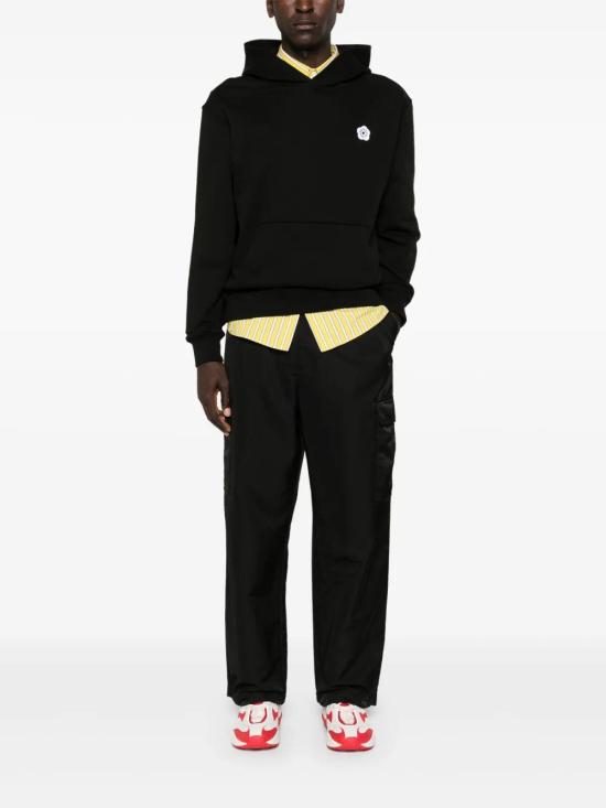  겐조 후드 티셔츠 FE65SW2214MG black - KENZO