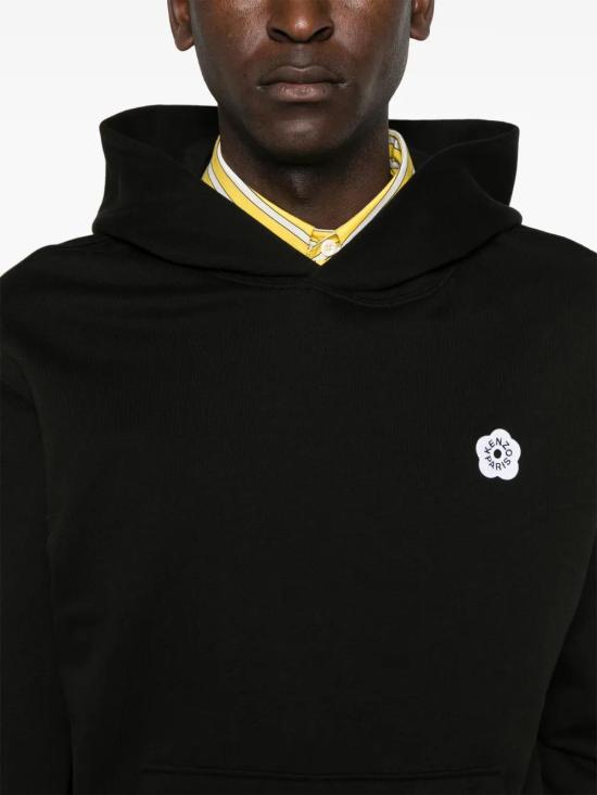  겐조 후드 티셔츠 FE65SW2214MG black - KENZO