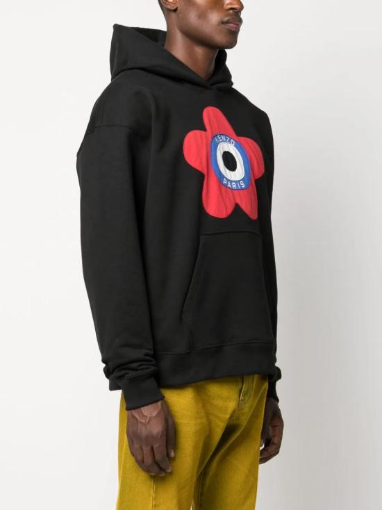  겐조 후드 티셔츠 FD65SW0744ME black - KENZO