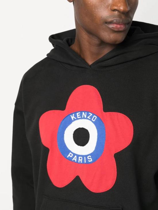  겐조 후드 티셔츠 FD65SW0744ME black - KENZO