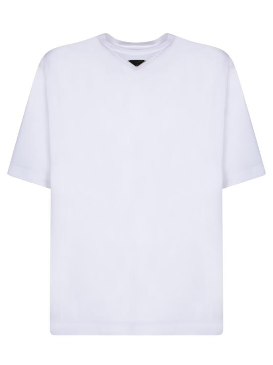 25FW 프라다 반팔 티셔츠 UJN861240F0009 WHITE DOM