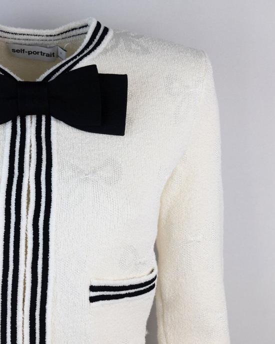 25SS 셀프 포트레이트 스웨터 RS25111CC WHITE - SELF PORTRAIT