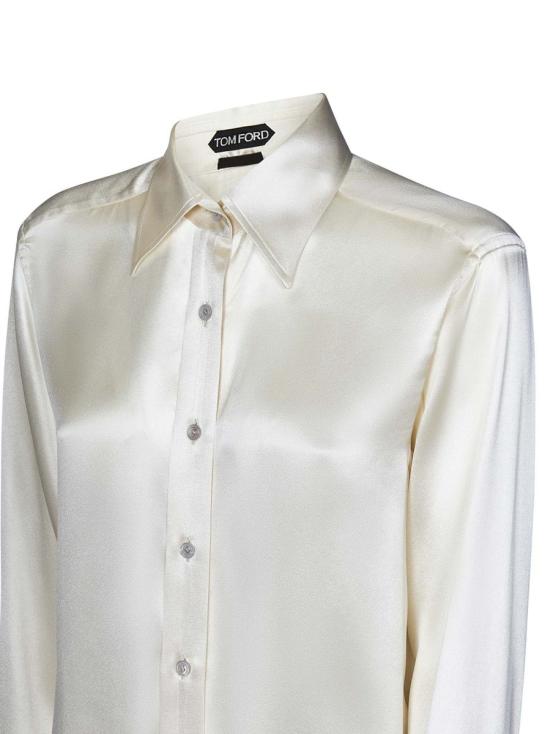 25SS 톰포드 셔츠 CA3266FAX1191AW035 WHITE - TOMFORD