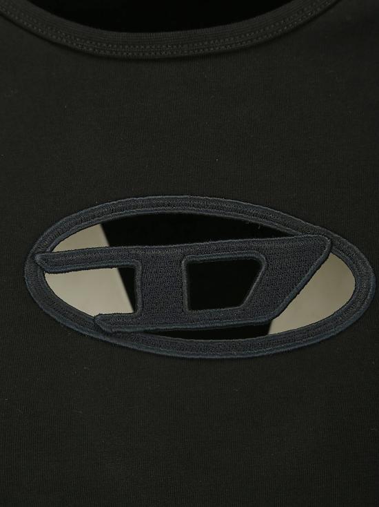 26SS 디젤 T-안지 피카부 로고 티셔츠 A062680AFAA 9XXA - DIESEL