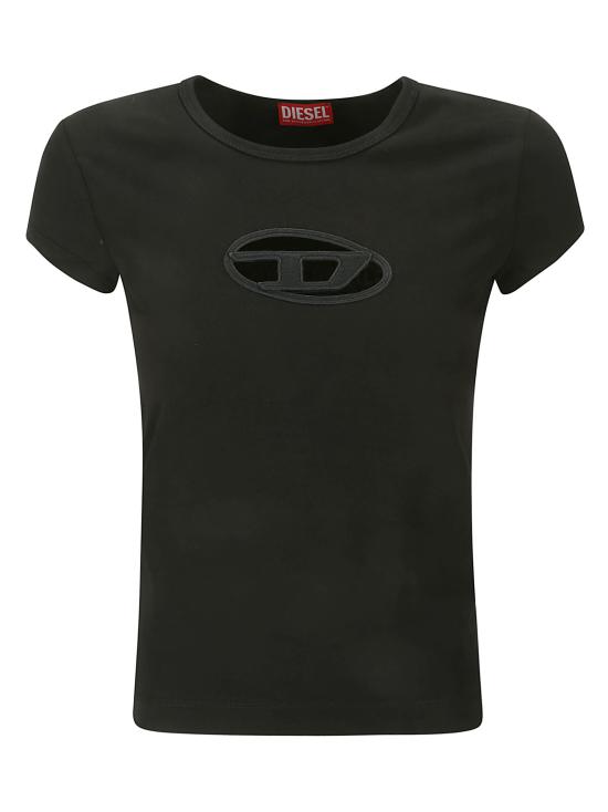 26SS 디젤 T-안지 피카부 로고 티셔츠 A062680AFAA 9XXA