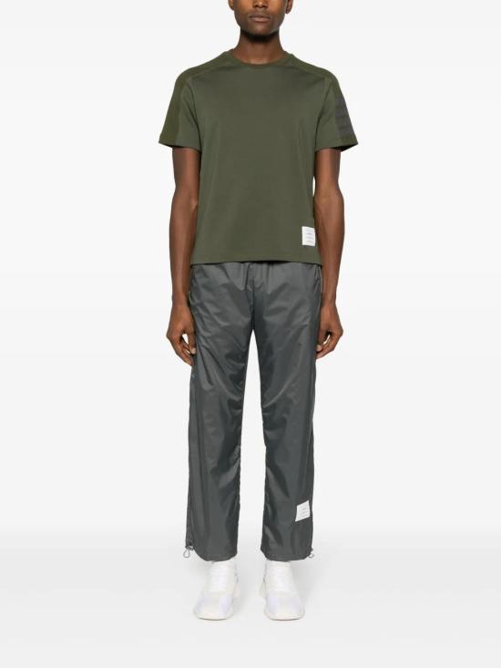  톰브라운 반팔 티셔츠 MJS246A07323 olive green - THOM BROWNE