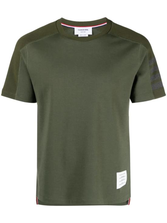  톰브라운 반팔 티셔츠 MJS246A07323 olive green
