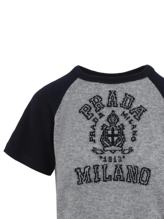 25SS 프라다 스웨터 P24N2CSOOO16M0 F0MZQ GRIGIO BLU - PRADA