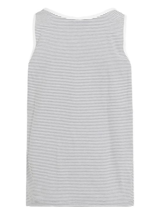 25SS 미우미우 민소매 티셔츠 MJT699SOOO14RT F0963 BIANCO CACAO - MIU MIU