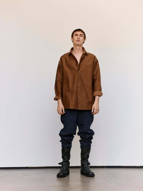  케이시 케이시 긴팔 셔츠 진저 파이유 볼륨러 - CASEY CASEY