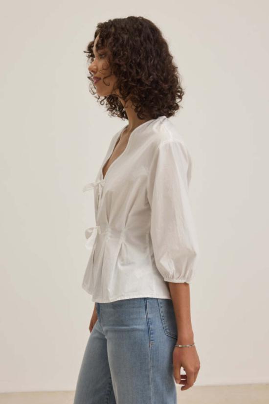  벨벳 블라우스 리리 탑 - VELVET