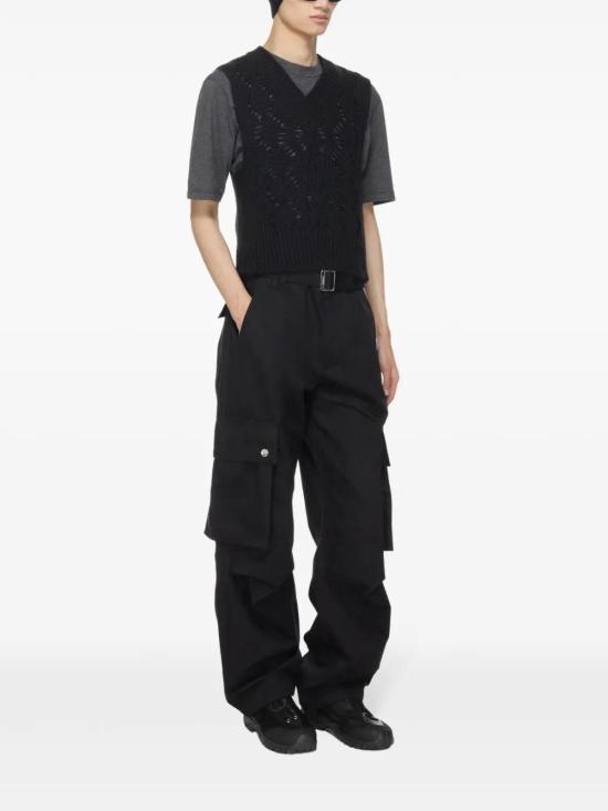  아워레가시 니트 베스트 M4243CBF black - OUR LEGACY