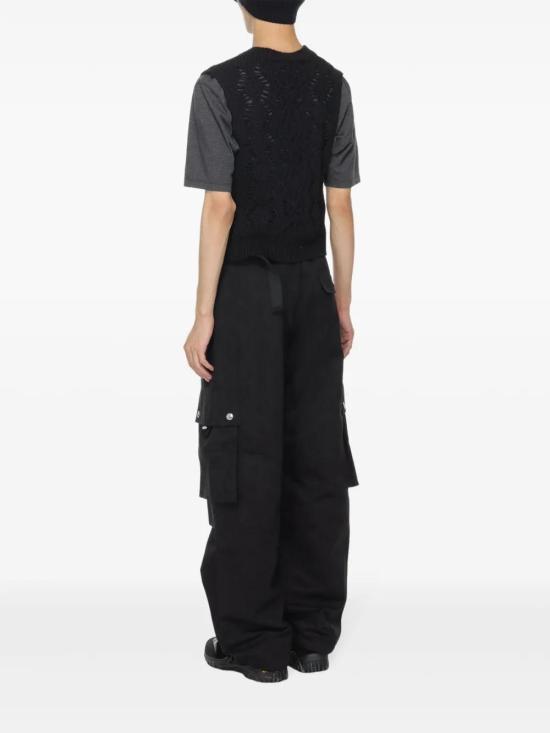  아워레가시 니트 베스트 M4243CBF black - OUR LEGACY