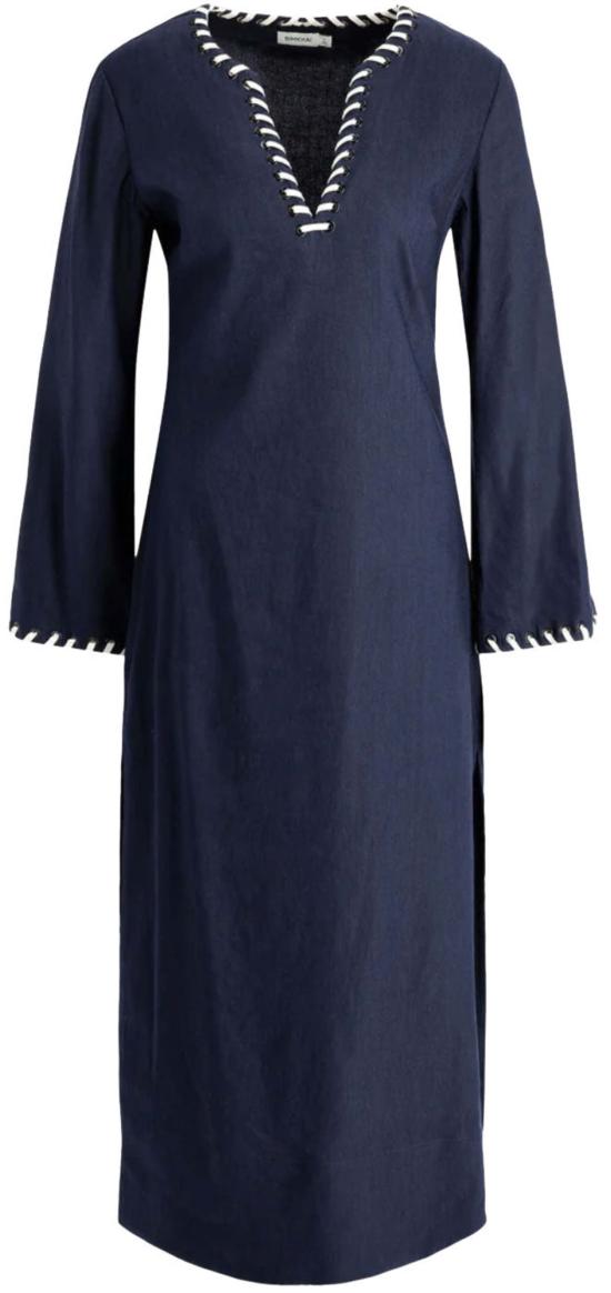  심카이 미디 원피스 달타 L/S 미디 드레스 미드나잇