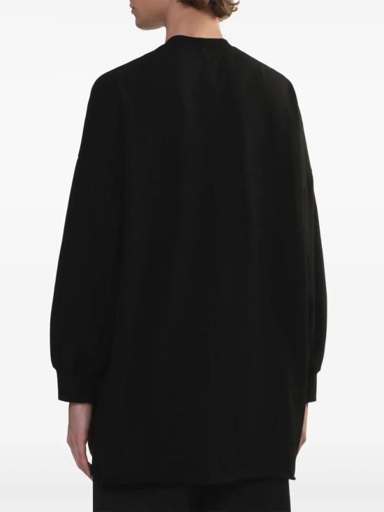  릭 오웬스 긴팔 티셔츠 RU01E5276BA black - RICK OWENS