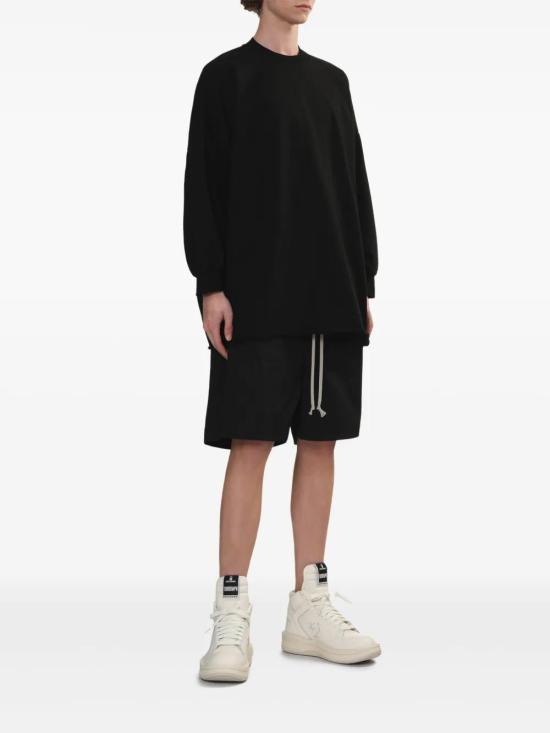  릭 오웬스 긴팔 티셔츠 RU01E5276BA black - RICK OWENS