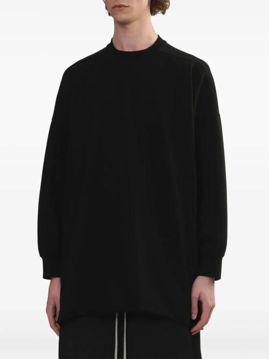  릭 오웬스 긴팔 티셔츠 RU01E5276BA black - RICK OWENS