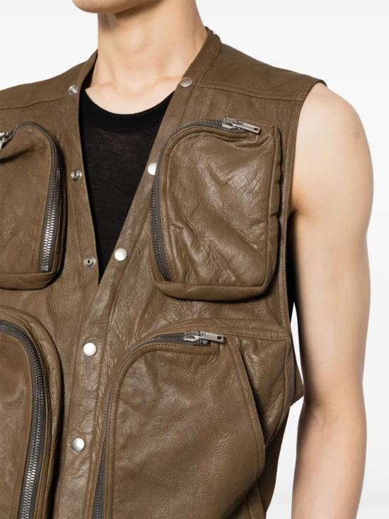  릭 오웬스 베스트 RU02D6767LBA camel - RICK OWENS