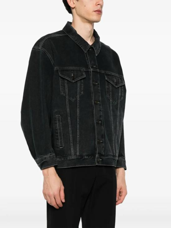  생로랑 데님 자켓 730958Y07TE black - SAINT LAURENT