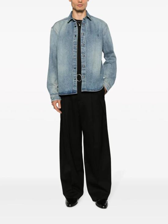  생로랑 데님 셔츠 753029Y07JA blue - SAINT LAURENT