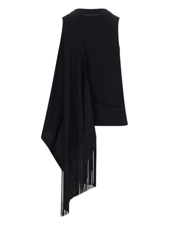 25SS MM6 메종마르지엘라 민소매 티셔츠 S52NL0069 MTJ017961 Black - MM6 MAISON MARGIELA