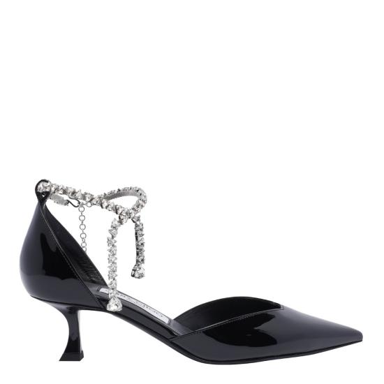 25SS 지미추 힐/펌프스 STEVIE 50PATBLACK Black