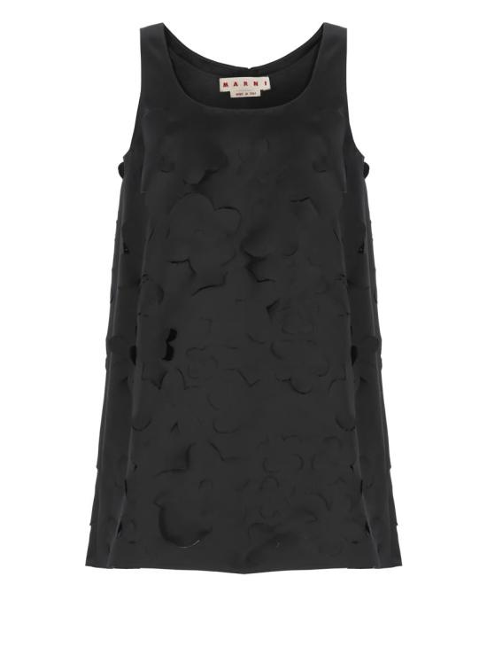 25SS 마르니 숏 원피스 ABMA1396S0USR00900N99 Black