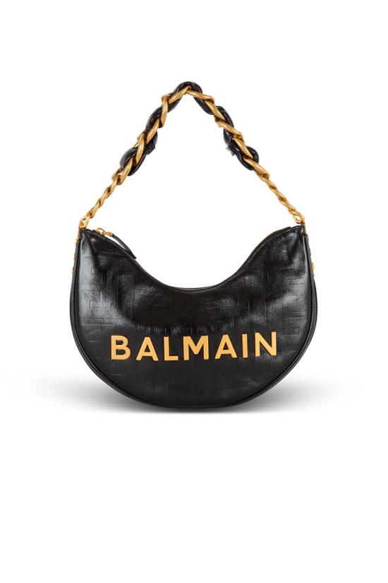 25FW 발망 숄더백 EN1BQ954LETF0PA Black