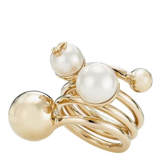 26SS 지미추 팔찌 JC MULTI PEARL RINGDXQGOLD WHITE Gold - JIMMY CHOO