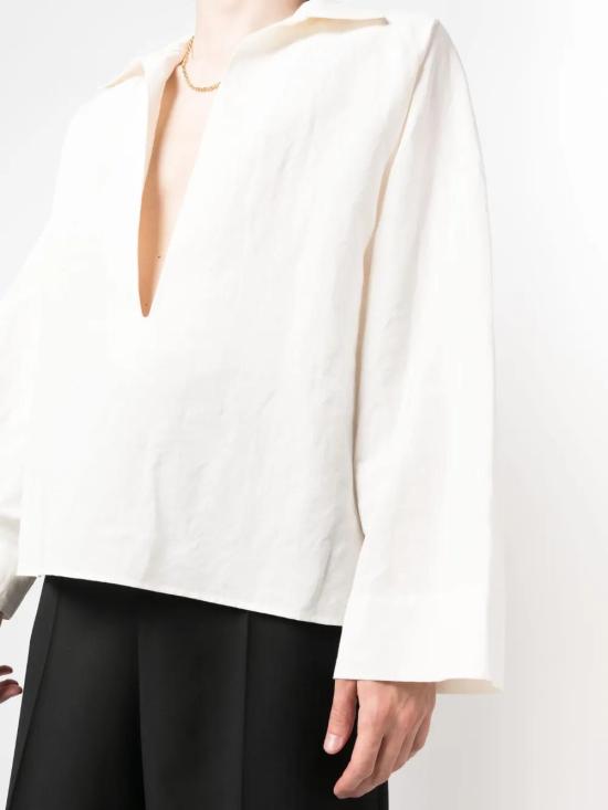  생로랑 긴팔 셔츠 733571Y3D50 white - SAINT LAURENT