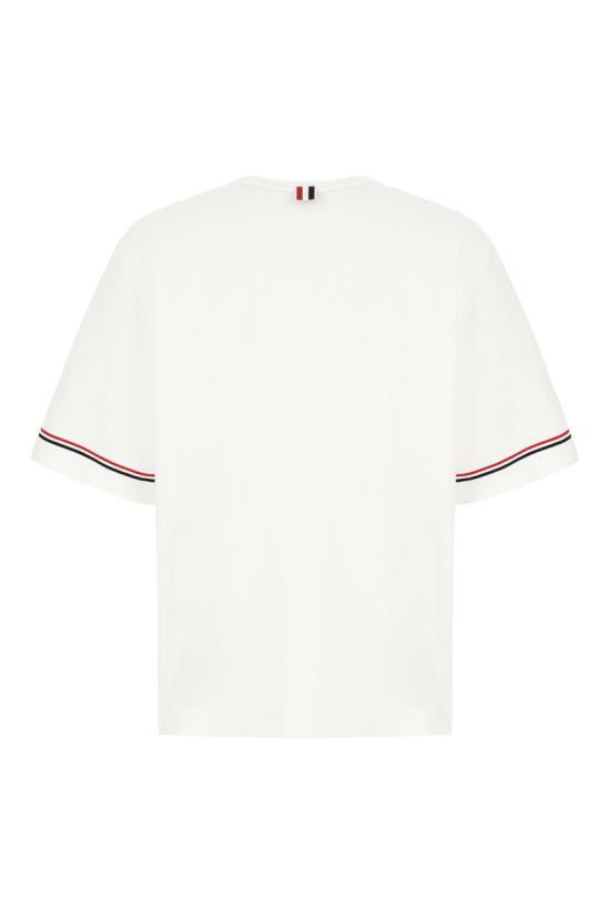 25SS 톰브라운 반팔 티셔츠 MJS282A J0199100 WHITE - THOM BROWNE