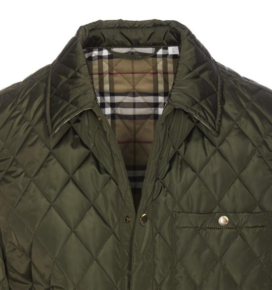 25SS 버버리 퀼팅 나일론 오버셔츠  8100843C1748 GREEN - BURBERRY